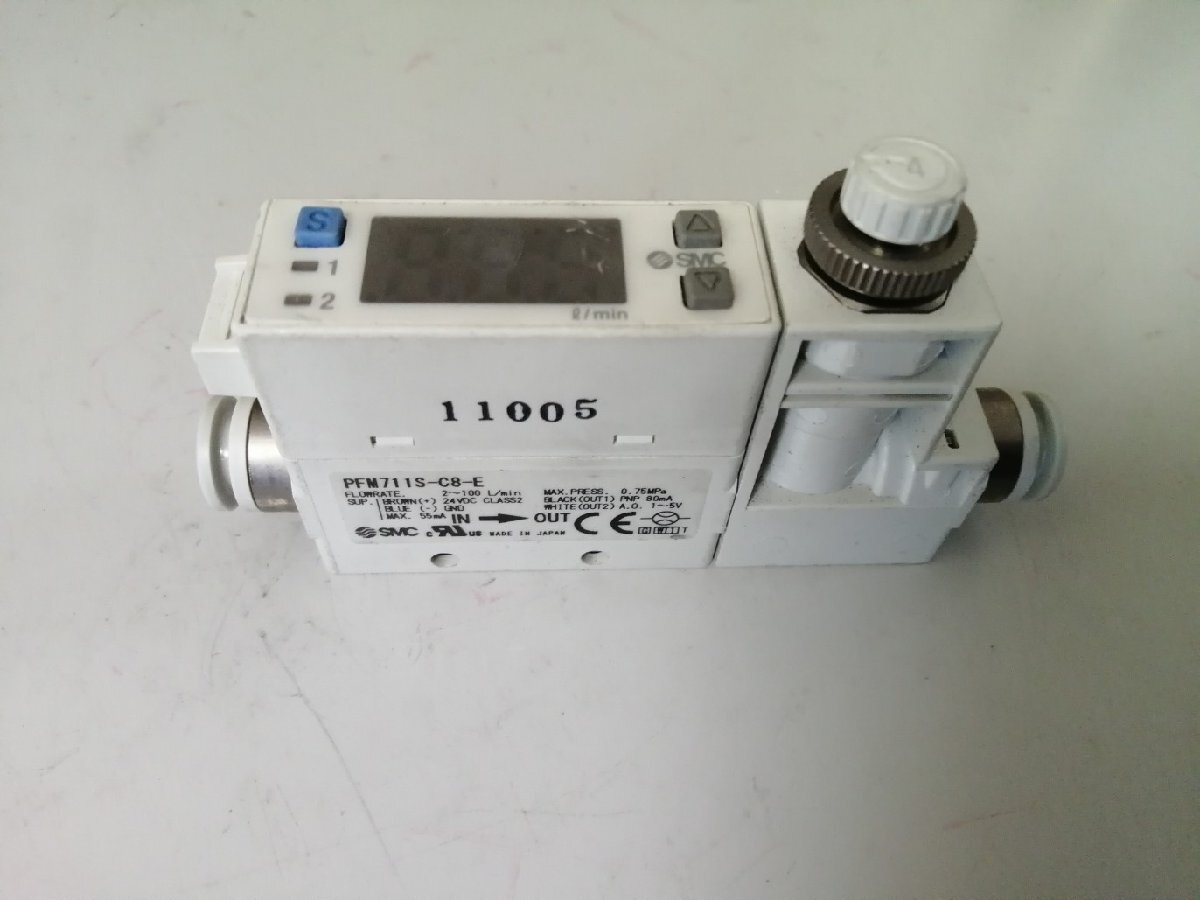 01258 SMC 2色表示式 デジタルフロースイッチ 表示一体型 PFM711S-C8-E拍卖