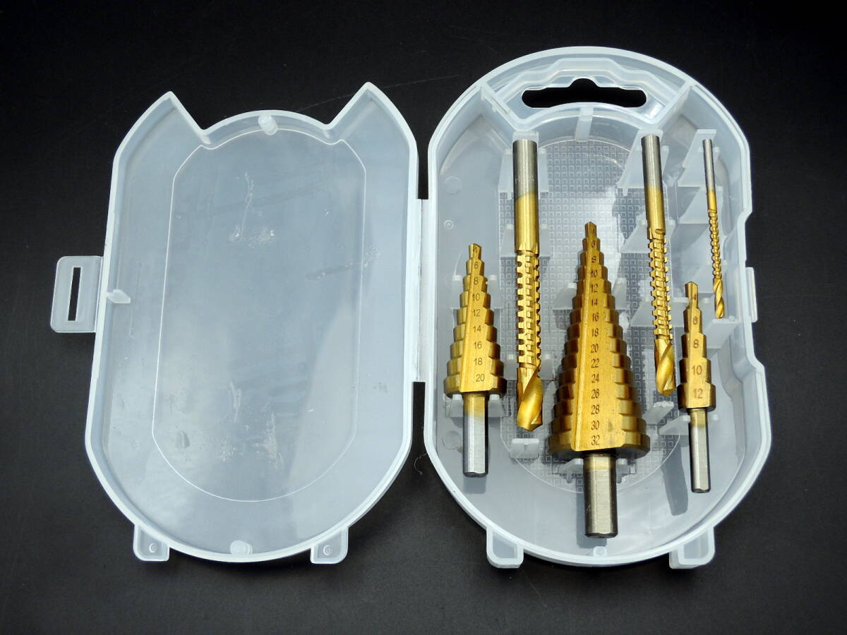 送料無料 ステップドリル 3本 のこぎりドリル 3本 計6本セット拍卖