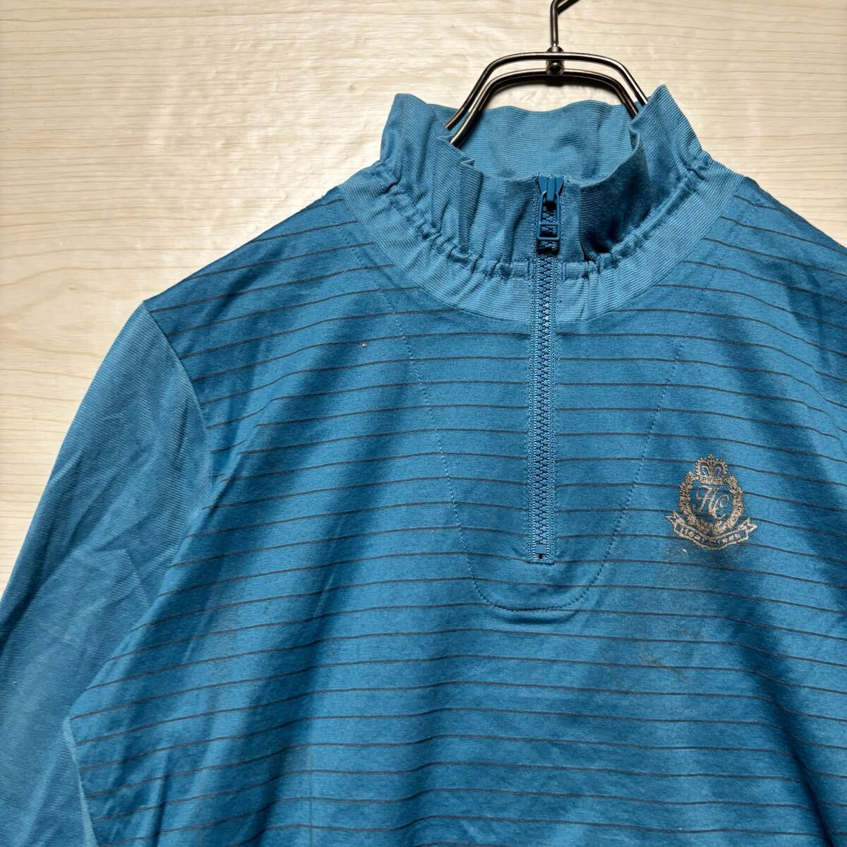 Heal Creek ヒールクリーク ロンT 長袖Tシャツ 長袖カットソー ゴルフウェア ハーフジップ サイズS相当 ブルー レディース トップス (29)拍卖