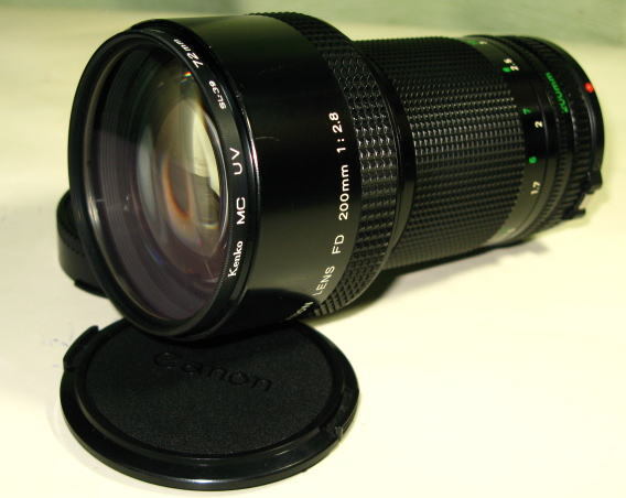 キヤノン Canon  New FD 200mm F2.8 後期型  ( 過去にキヤノンサービスでオーバーホール実施あり )  オールドレンズ  中古拍卖
