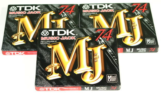 TDK MD-MJ74  MD ミニディスク  ゴールドディスクタイプ  個別梱包単品物 3枚セット  未使用拍卖