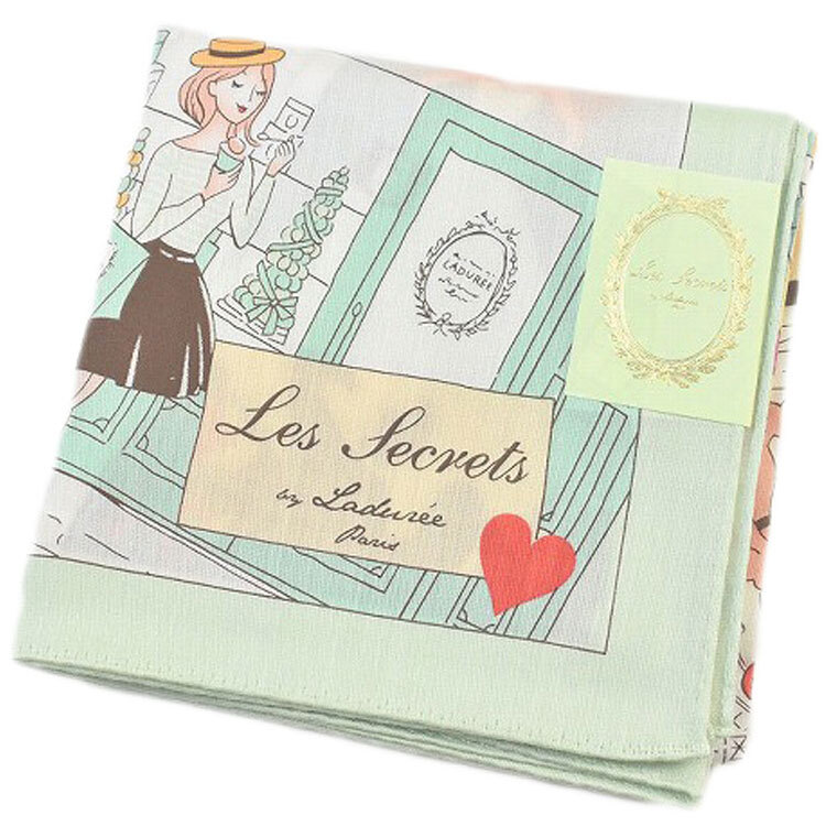 ラデュレ ハンカチ 1枚 レディース ブランド ライト グリーン 女性 婦人拍卖