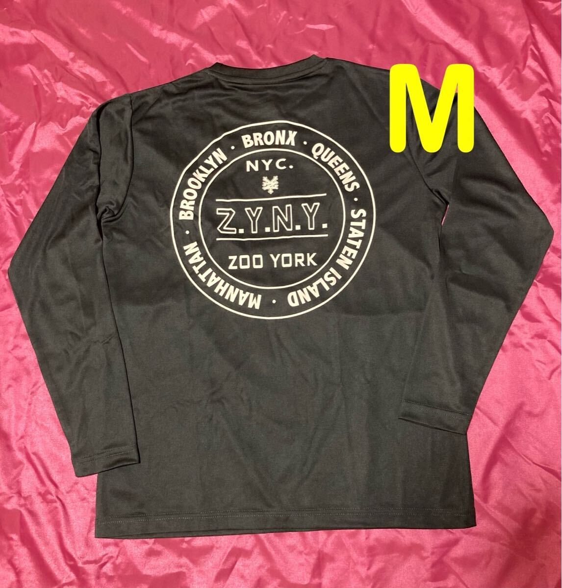 ZOO YORK ズーヨーク サークルロゴ スケボー メッシュロングTシャツ 長袖Tシャツ メンズM拍卖
