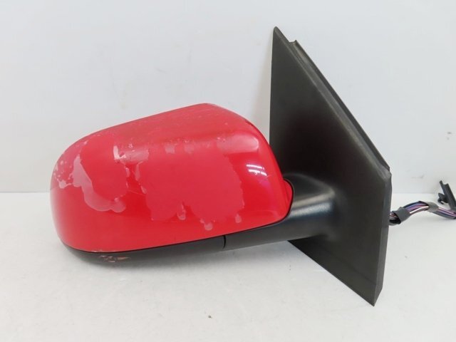 ☆【即決有】 ワーゲン ポロ 9N 純正 右 ドアミラー LP3Gフラッシュレッド 6Q2 857 502 (n010816)拍卖