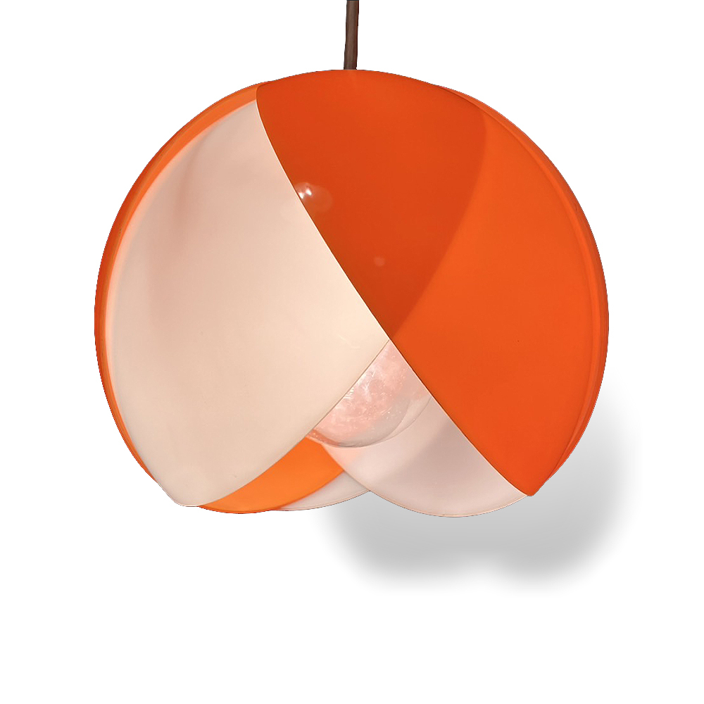 【ヴィンテージ 昭和レトロ つぼみ ペンダントライト】検:レトロポップビンテージインテリアランプ花蕾天吊り照明拍卖