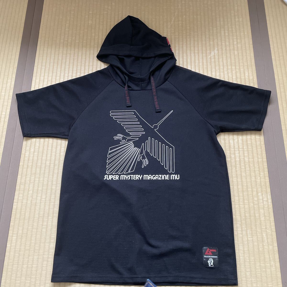 世界の謎と不思議に挑戦するスーパーミステリーマガジン ムー Tシャツ SUPER MYSTERY MAGAZINE MU フード付きTシャツ オフィシャルTシャツ拍卖