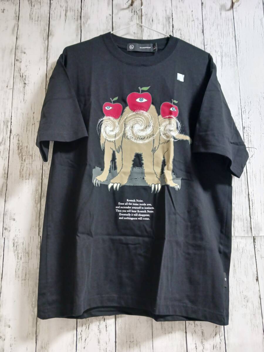 ★送料無料★タグ付き未使用★GU/UNDERCOVER/Tシャツ/S/黒/モンスター/高橋盾/グラフィックT/5分袖/ビックプリント/メンズ拍卖