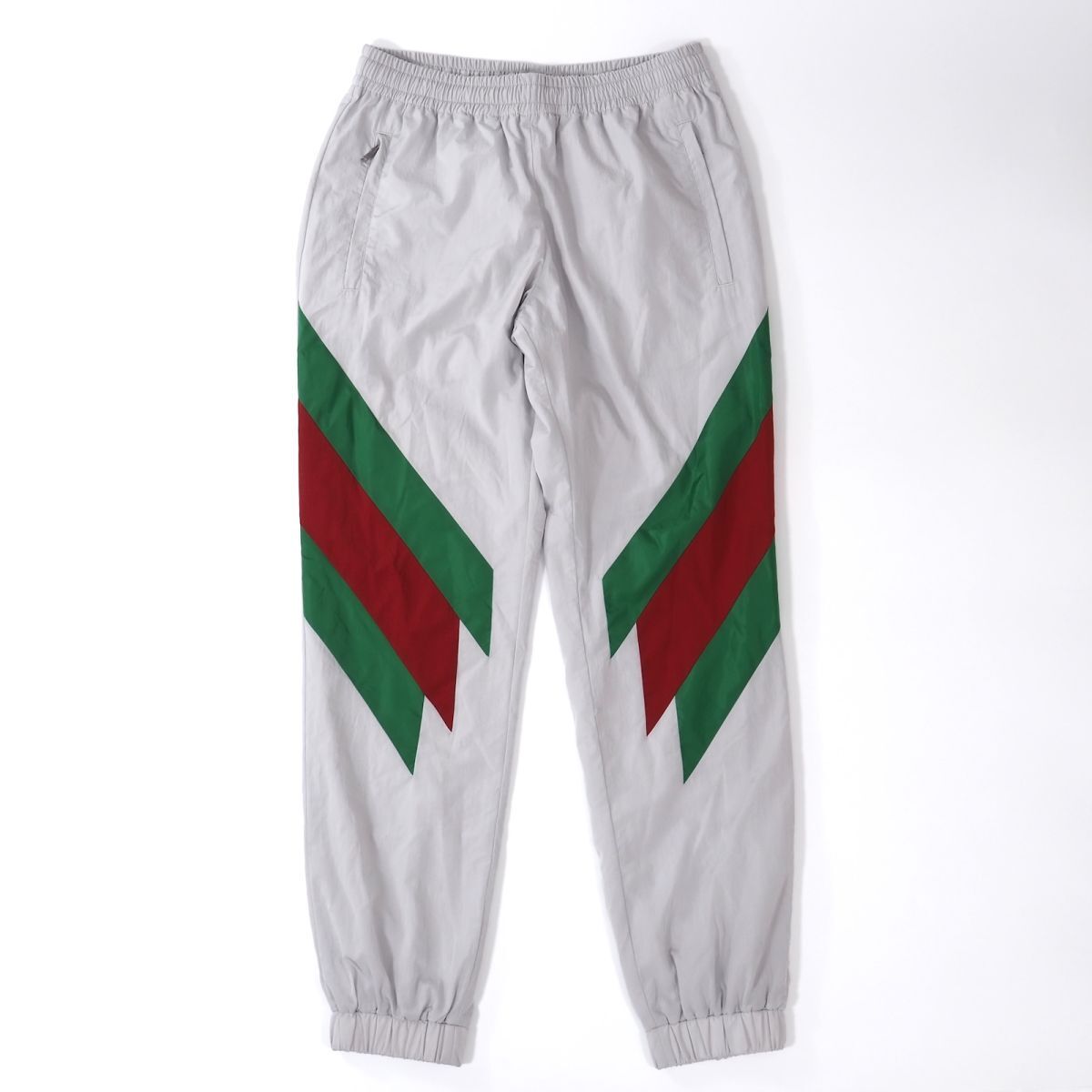 【未使用】グッチ GUCCI シェリーライン ナイロン ジョガーパンツ ライトグレー XS メンズ 正規品 5-SH010拍卖