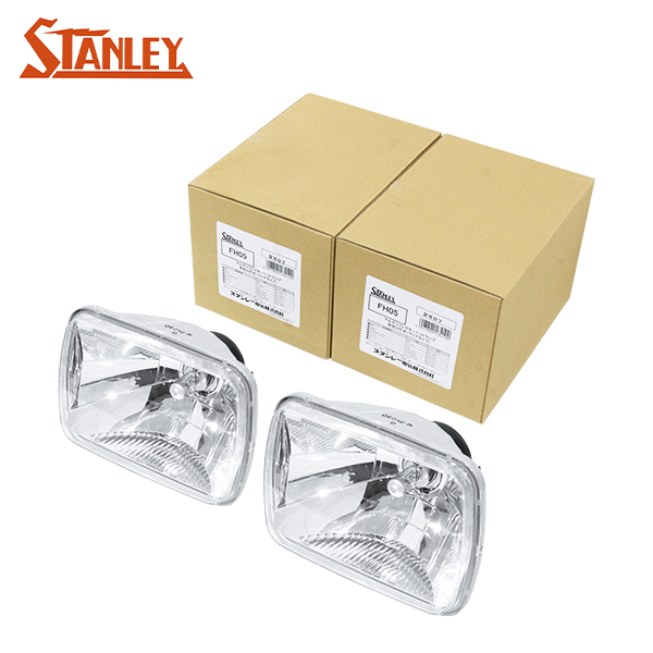 FH-05 マルチリフクター ヘッドランプ 角型 2灯 クリア スタンレー電気 STANLEY ヘッドライト MR2 スープラ トレノ RX-7 FC3S 180SX拍卖