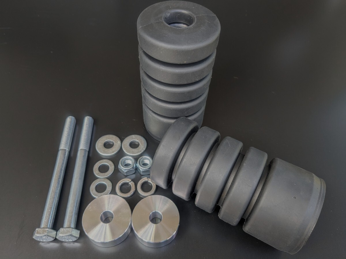 ジムニー ビッグバンプストッパー(ソフトタイプ) フロント用 左右2個セット ジムニーシエラ JB23、JB33、JB43、JB64、JB74バンプラバー拍卖