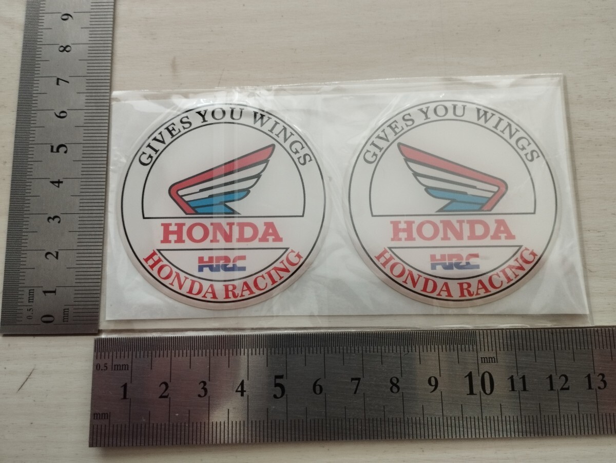 HONDAステッカー 2枚セット  バイクステッカー  防水 3Dステッカー タンクステッカー レーシングステッカー ホンダ  ウィング左右拍卖