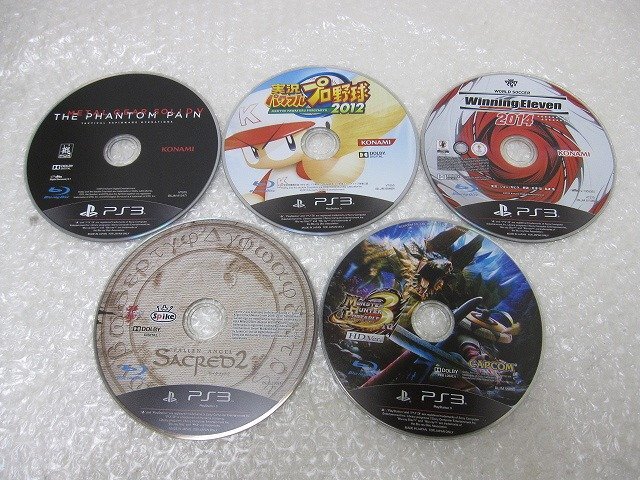 PK26737S★PS3ソフト ディスクのみ★5点まとめて★ モンハン メタルギア他★拍卖