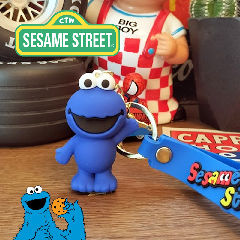 セサミストリート クッキーモンスター SESAME STREET エルモ キーホルダー キーチェーン ストラップ アメリカン雑貨拍卖