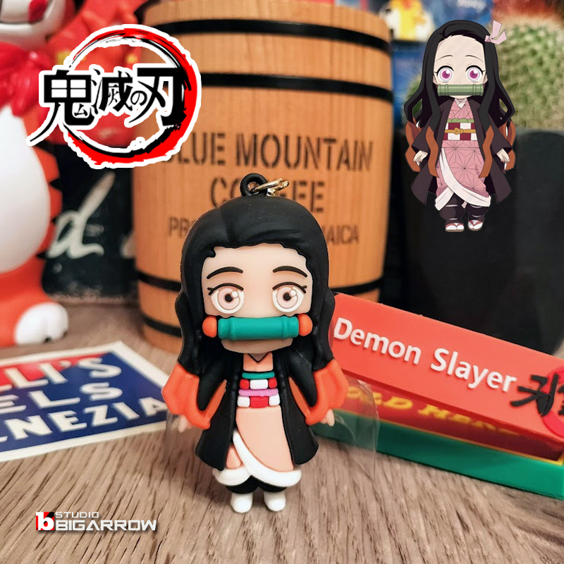 鬼滅の刃 竈門禰豆子 ねずこ キーホルダー キーチェーン ストラップ アメリカン雑貨拍卖