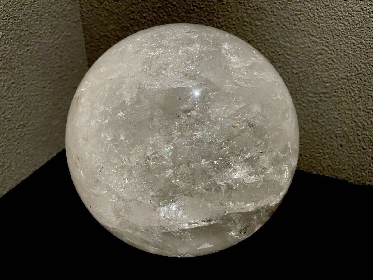 D西カ(0924u2) 本水晶 水晶玉 丸玉 約15.5cm 約5kg インテリア 置物拍卖