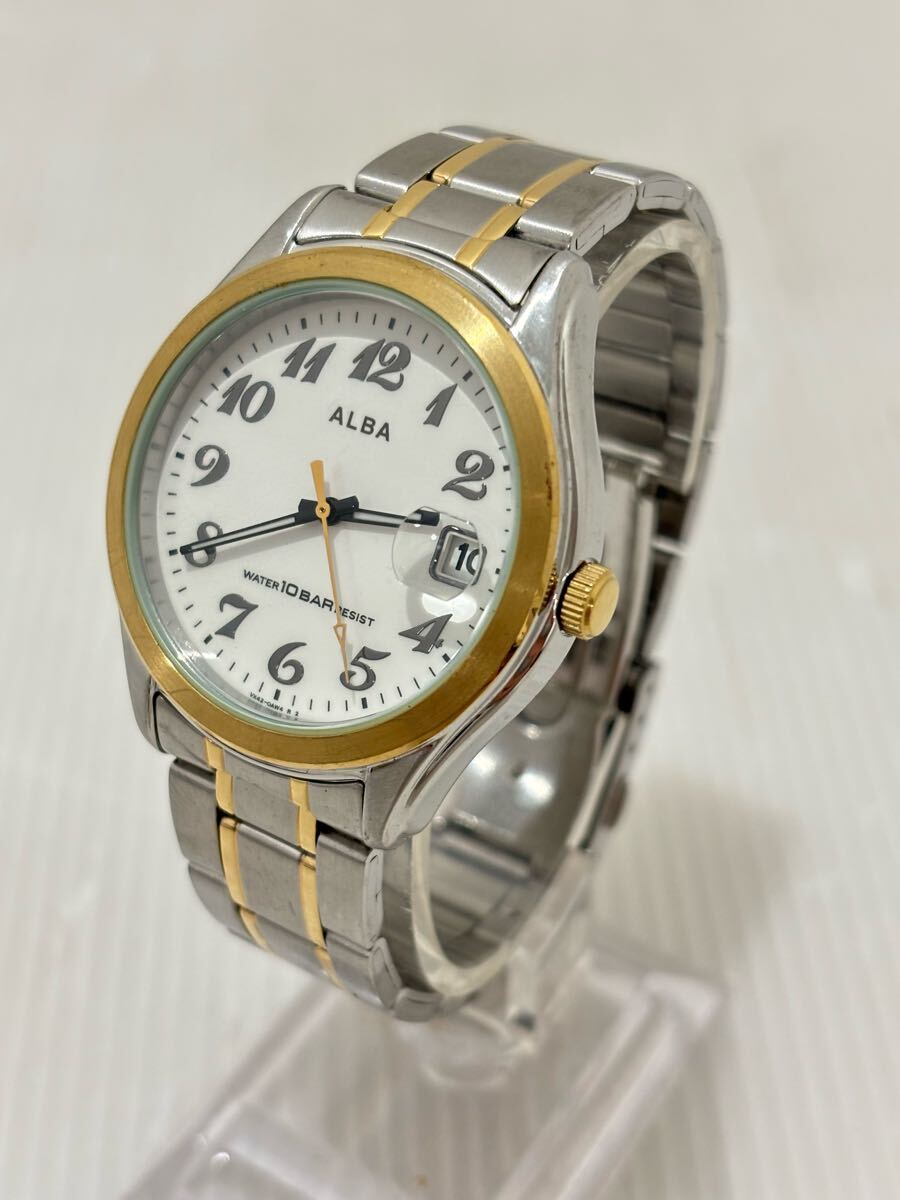 D(0908w8) SEIKO セイコー ALBA アルバ クォーツ 腕時計 VX42-0AH0 メンズ ウォッチ 男性用 ★動作未確認拍卖