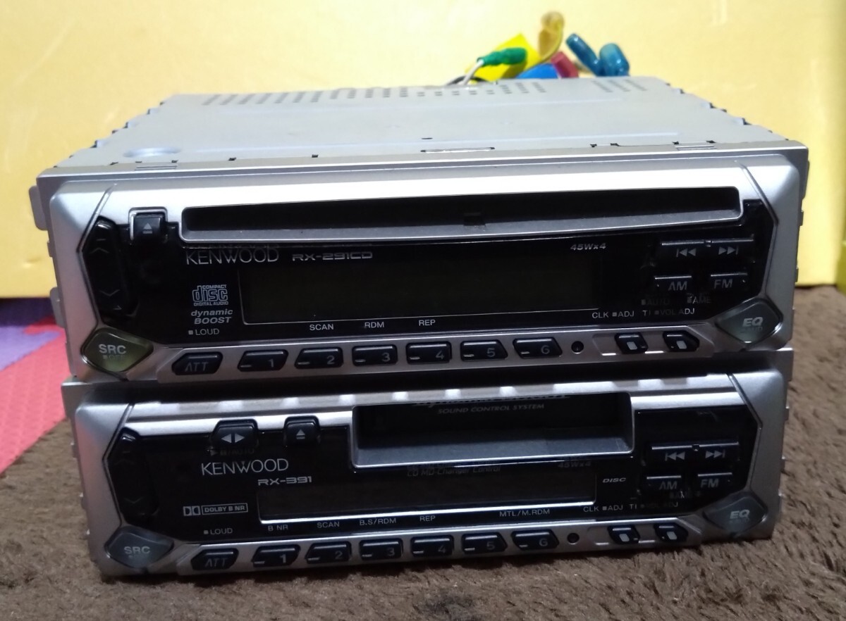 KENWOOD カーオーディオ RX−291CD/RX−391 2個まとめ拍卖