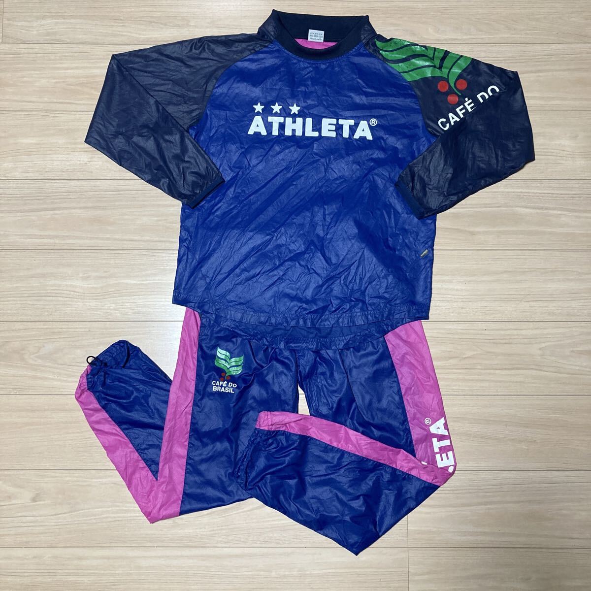 ATHLETA アスレタ ピステ ヤッケ ウィンドブレーカー 上下セット セットアップ Mサイズ サッカー フットサル拍卖