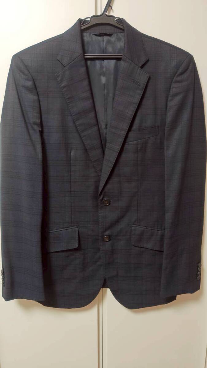 キャサリンハムネットロンドン KATHARINE HAMNETT LONDON スーツ ジャケット スラックス L ネイビー 美品 クリーニング済拍卖