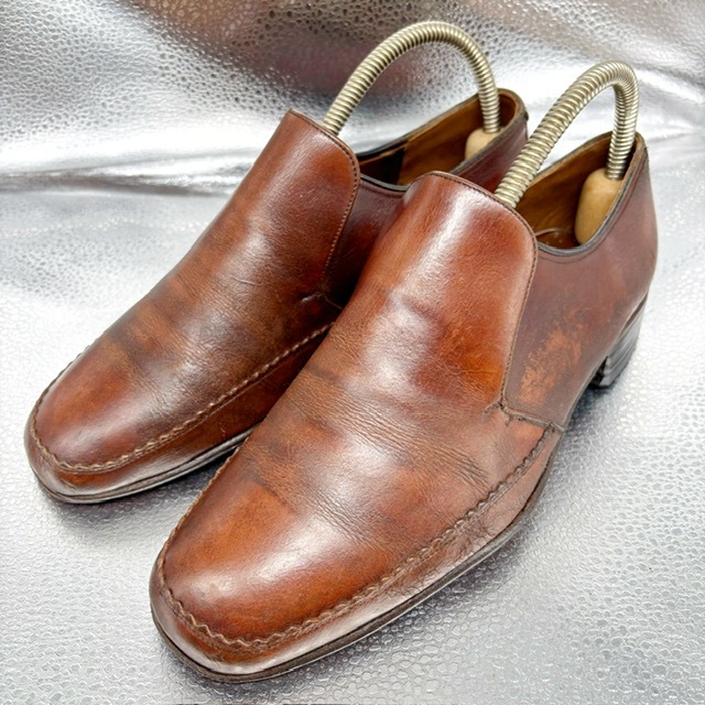 ★Caribbean Sandal カリビアンサンダル★シューズキーパー付き/24.0/カジュアルシューズ/ショートブーツ/ビジネスシューズ/革靴/ブラウン拍卖