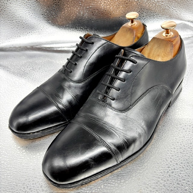 ★ONLY★レザーシューズ/7 1/2 25.5/カジュアルシューズ/ショートブーツ/ビジネスシューズ/革靴/黒拍卖