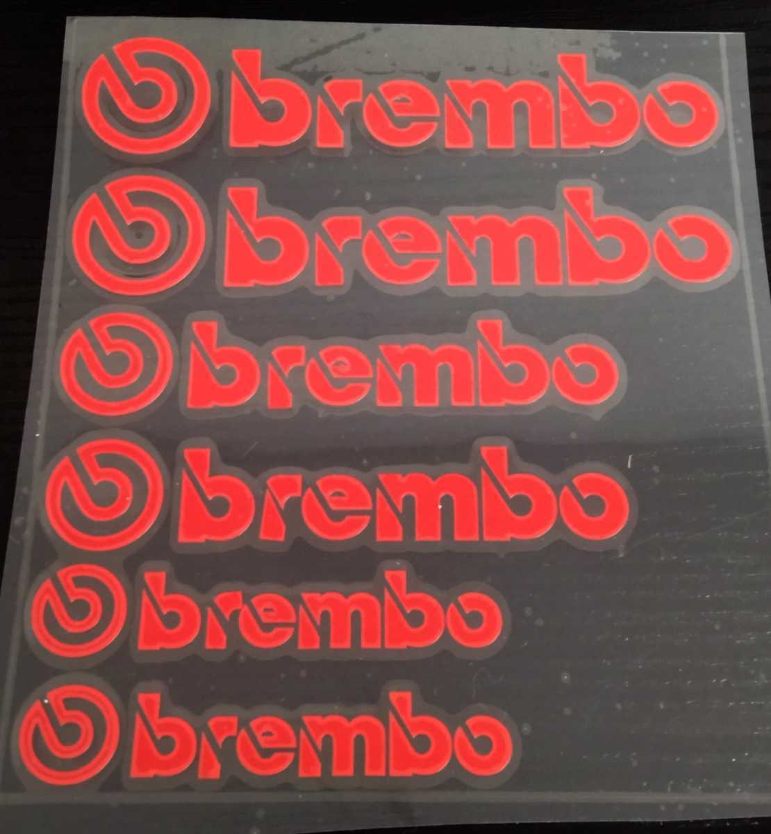 brembo ブレンボ 耐熱 ブレーキ キャリパー ステッカー 文字だけ残るシール エンブレム 赤 レッド拍卖
