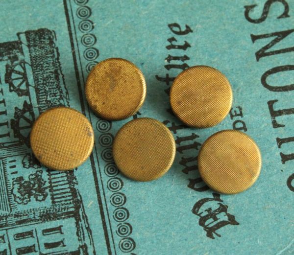即決 メタルボタン 5個 φ9mm 素材 材料 パーツ リメイク フランス輸入 ヴィンテージ拍卖
