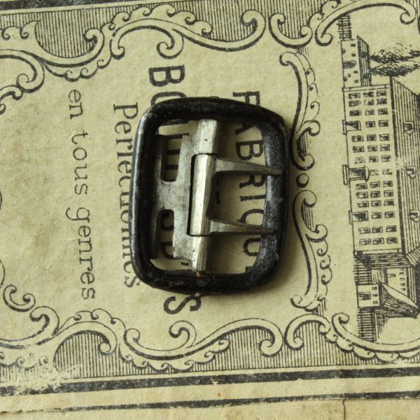 即決 針バックル 尾錠 補修 2本針 リペア カスタム ヴィンテージ フランス拍卖