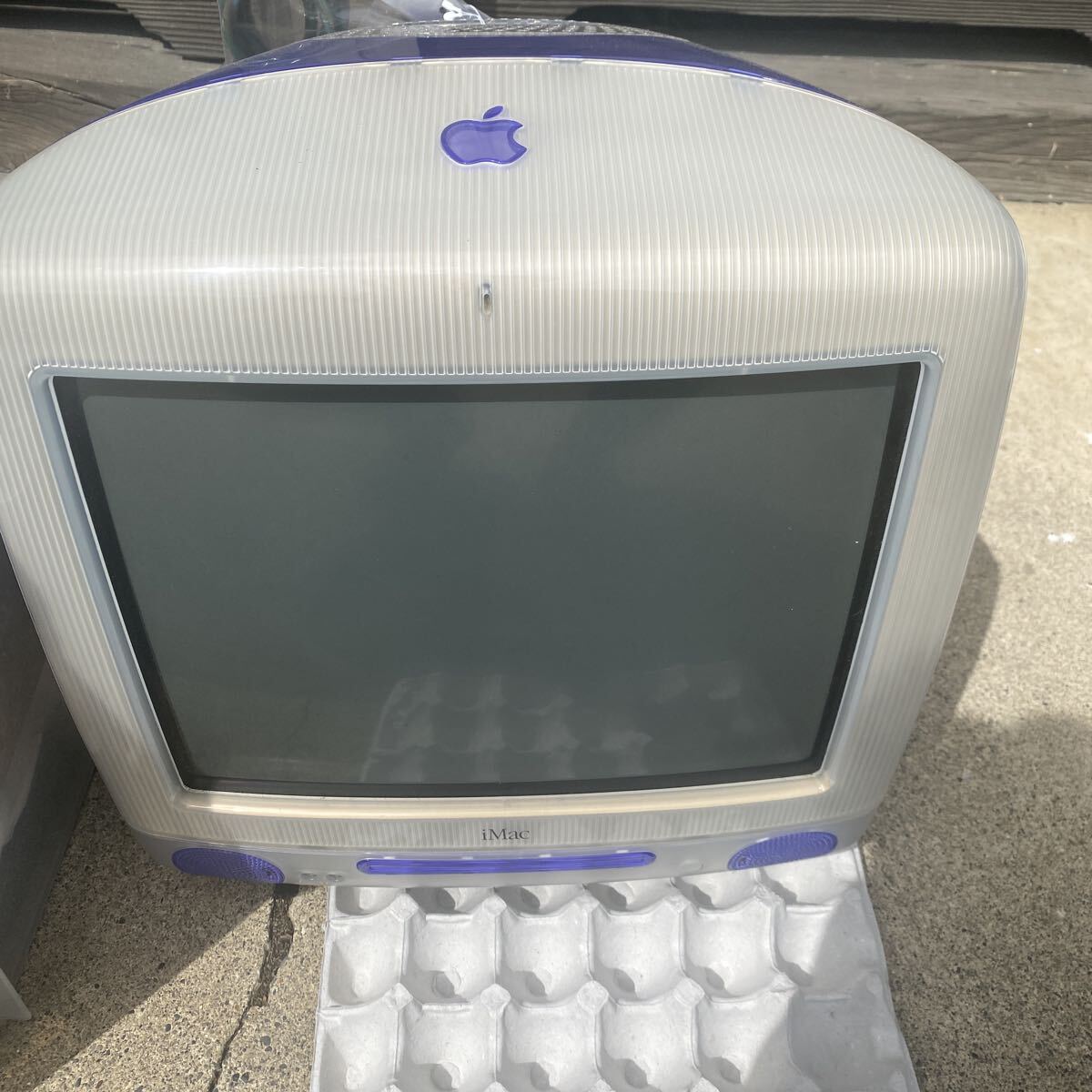 iMac G3 Apple アップル レトロ アンティーク マッキントッシュ 紫 通電のみ確認拍卖