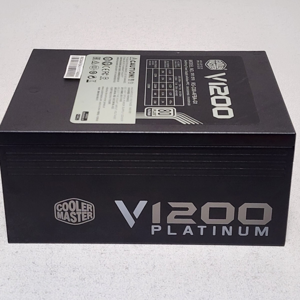 CoolerMaster V1200(RS-C00-AFBA-G1) 1200W 80PLUS PLATINUM認証 ATX電源ユニット フルプラグイン 動作確認済み PCパーツ拍卖