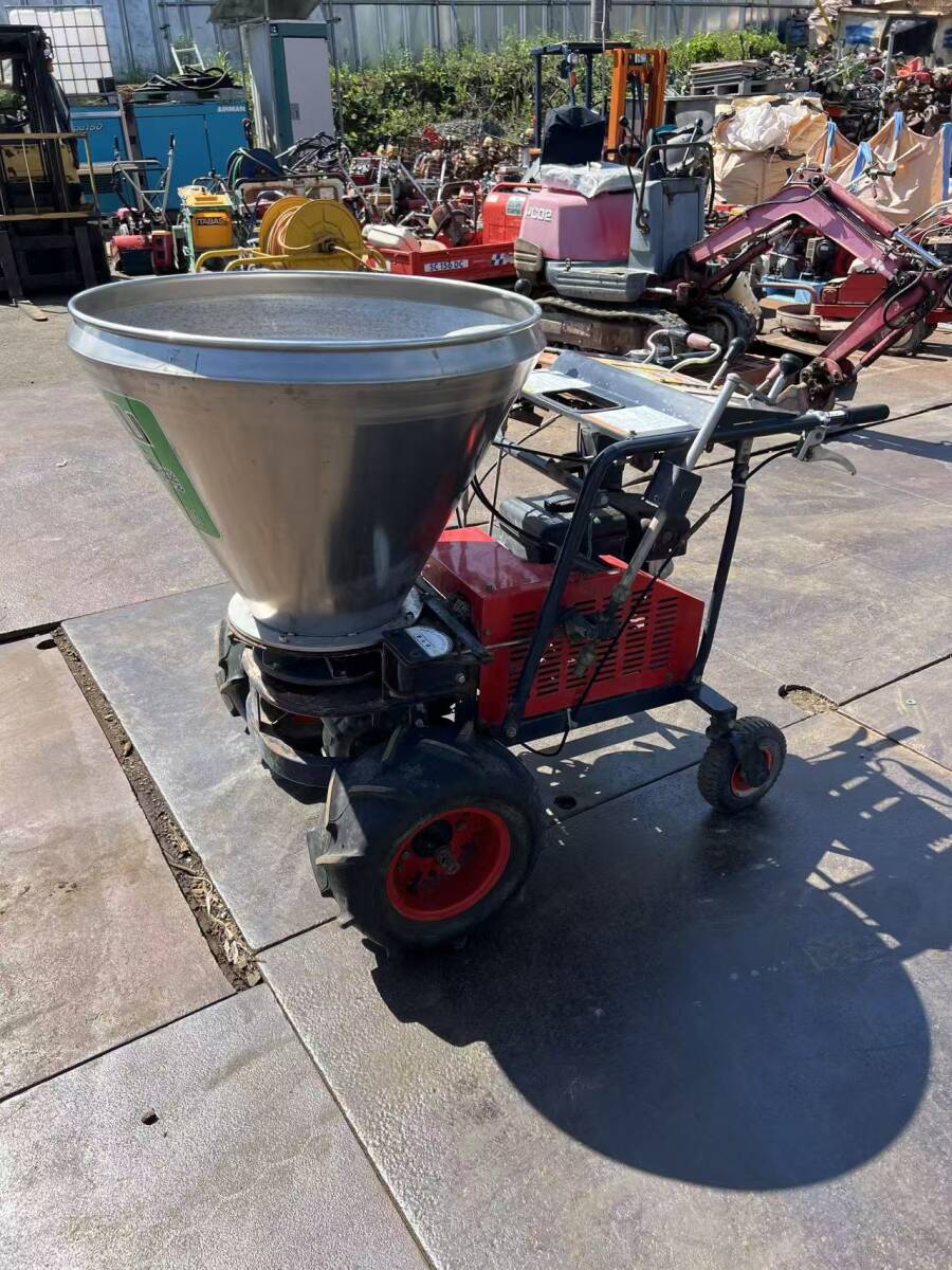 動画あり 秋田発 丸山 肥料散布機 FSK100M  三菱ガソリンエンジン GM182L 6馬力 自走式 拍卖