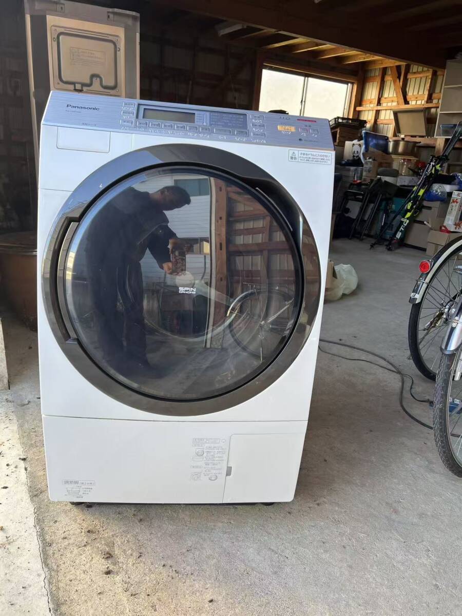 秋田発 パナソニック ドラム式洗濯乾燥機 NA-VX8700L 2017年製 現状渡し 発送可拍卖