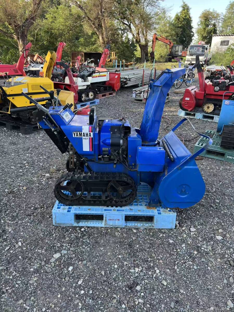 動画あり 秋田発  除雪機  YAMAHA YT-875 ガソリンエンジン 7MN1 8馬力  セル付き  電動シューター拍卖