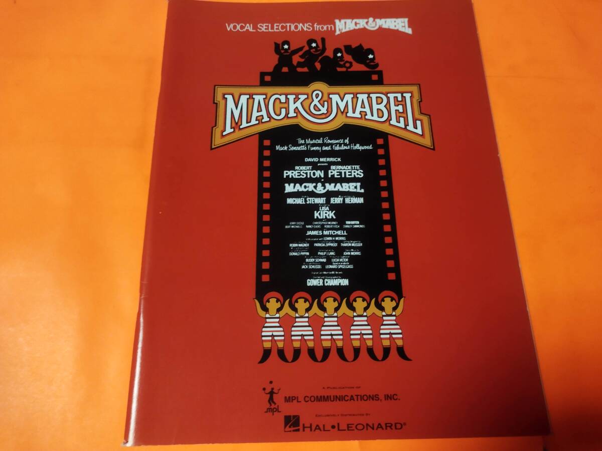 輸入楽譜 ピアノ ヴォーカル Vocal Selections from Mack and Mabel: The Musical Romance of Mack Senn ジェリー・ハーマン 拍卖