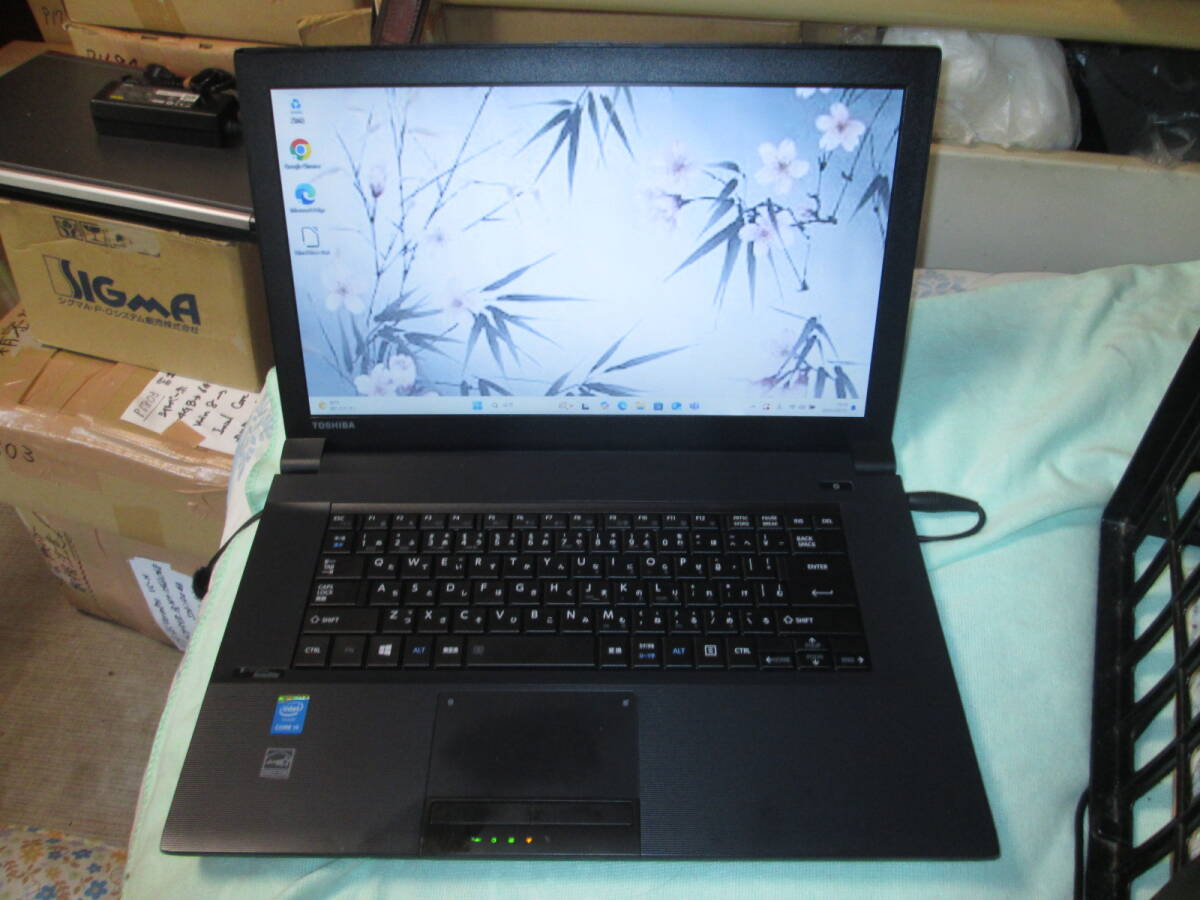 東芝 dynabook B554/M Windows11 Pro 64bit Intel Core i5-4210M 2.60GHz 8GB 500GB 15.6型 ブラック系 Li-Office AC付 ◇p1805◇拍卖