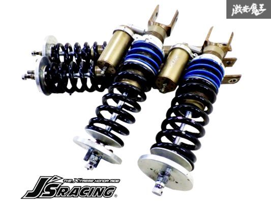 【抜け固着無し!】J’sRacing SPL CRUX Ver. AP1 AP2 S2000 ネジ式 車高調整 車高調 減衰調整 4本 1台分 リア側別タンク付 棚2C22拍卖