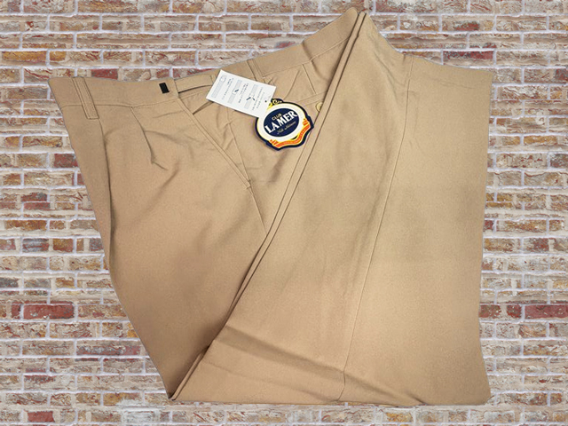 41268-1-nb473 ウエスト108-114cm 股下68cm CLUB LAMER アジャスター付スラックス 拍卖