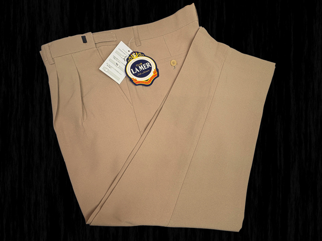 41268-1-nb501-2 ウエスト108-114cm 股下63cm CLUB LAMER アジャスター付スラックス 拍卖