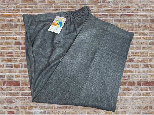 【訳あり】G-4608 グレー LLサイズ 股下65cm お父さんのラクらくスラックス拍卖