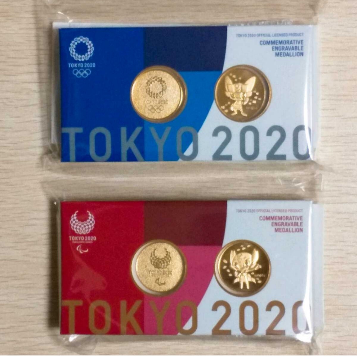 【送料無料】】東京2020オリンピックパラリンピック 記念刻印メダリオンセット(合計4枚)拍卖