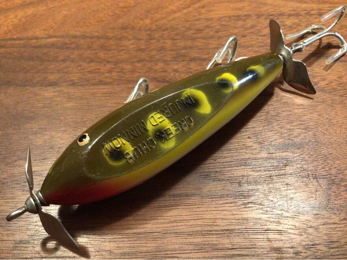 ★良品★CREEK CHUB クリークチャブ INJURED MINNOW インジャードミノー“OLD/オールド/ビンテージ/スイッシャー”拍卖