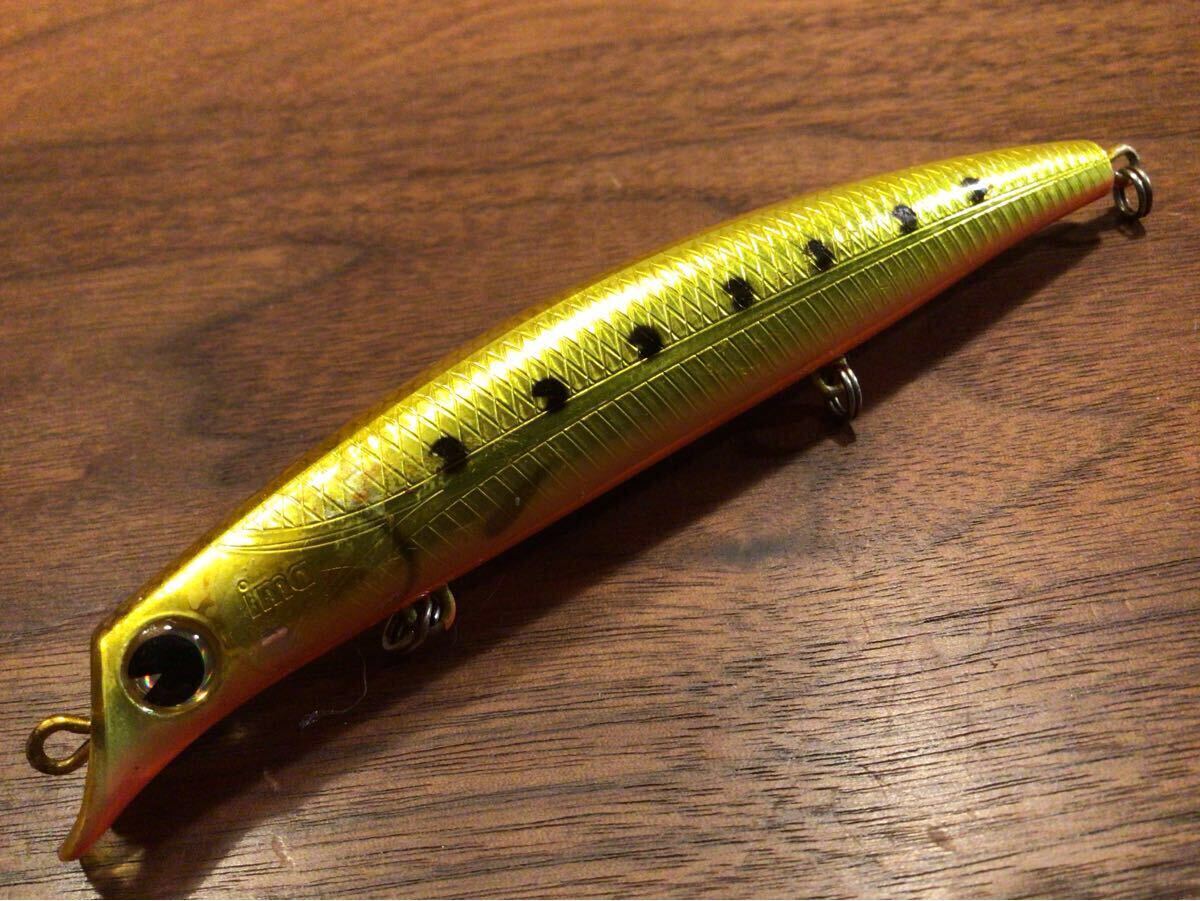 ★良品★ima アイマ SASUKE SF-120 サスケSF-120「アルミヒラメゴールド」ソルトウォーター ミノー拍卖