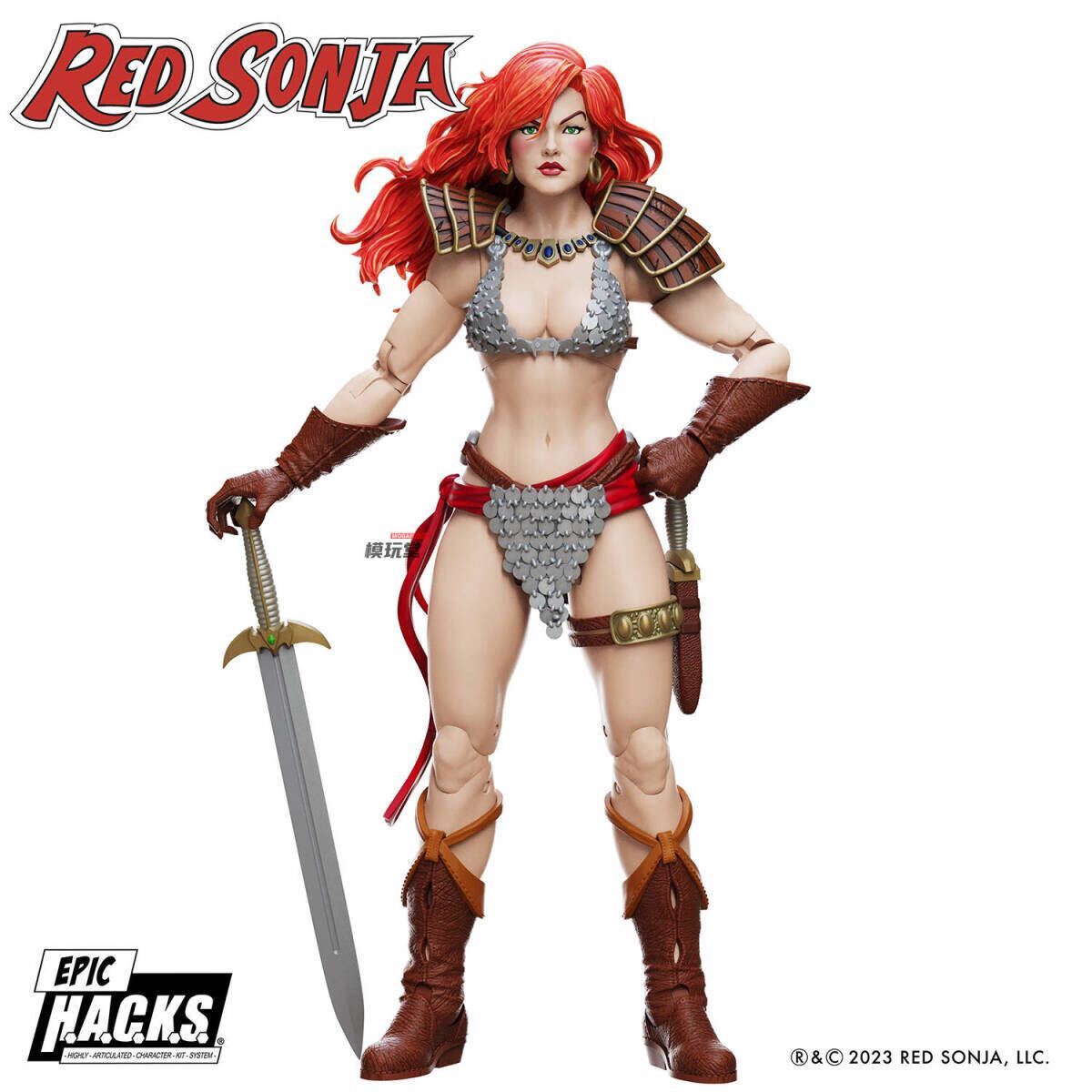 Boss Fight Studio 1/12 レッドソニア DX.Ver 未開封新品 Red Sonja Deluxe Edition アクション フィギュア ブリジット ニールセン拍卖