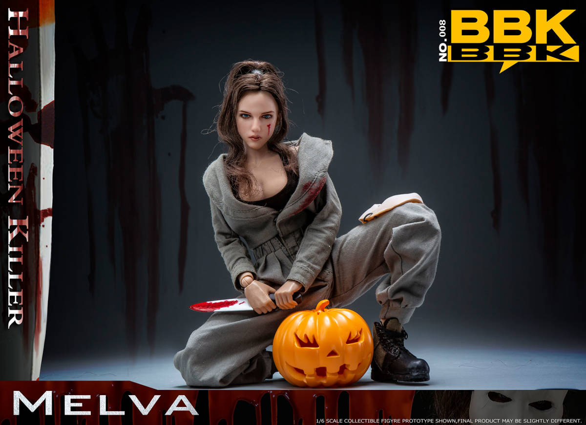 FLAGSET x BBK 1/6 ハロウィーン キラー メルヴァ 未開封新品 BBK008 HALLOWEEN KILLER MELVA フィギュア 検) ホットトイズ verycool拍卖