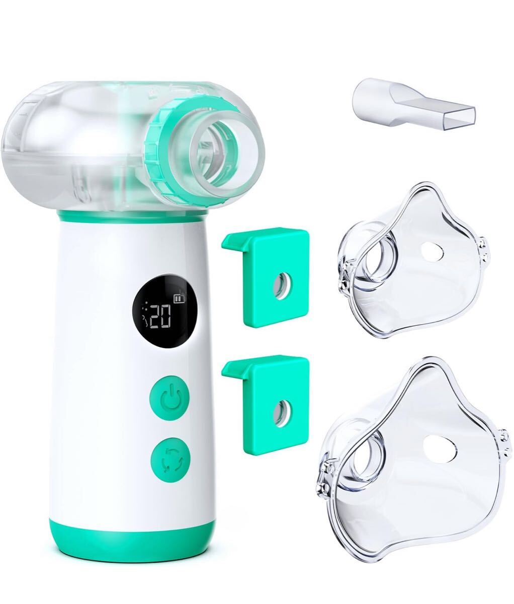 ネブライザー メッシュ式 吸入器 パワフル噴霧 薬液吸入用 メッシュ部交換技術 静音 デジタルディスプレイ 自動洗浄機能 拍卖