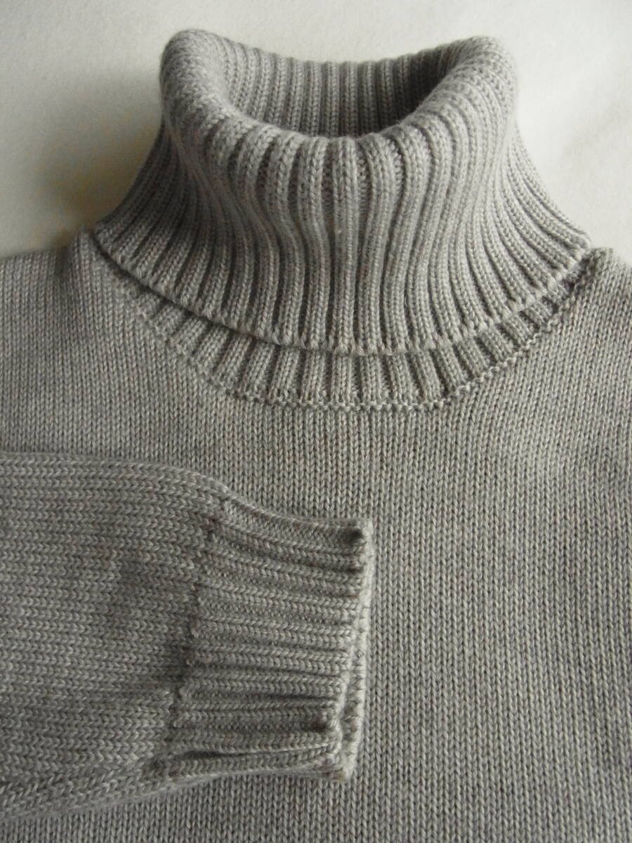 ZANONE ザノーネ ミドルゲージ タートルネックセーター サイズ 48 MADE IN ITALY アイスグレー系拍卖