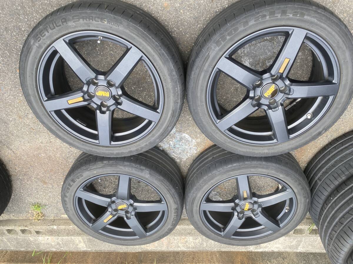 ◆AS923-4◆RMP◆LEM604◆RMP-050F◆クラウン等◆19×8J+38◆5H114.3◆2021年製◆SETULA◆245/45ZR19◆4本セット◆中古品◆拍卖