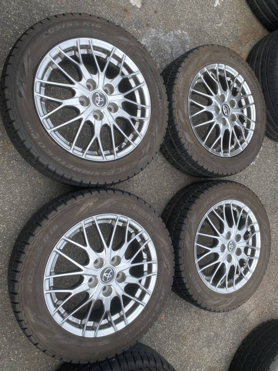 ◆AS923-5◆BBS◆FORGED◆トヨタ純正◆ノア/ヴォクシ-等◆16×6J+50◆5H114.3◆2019年製◆ピレリ◆205/55R16◆4本セット◆中古品◆拍卖
