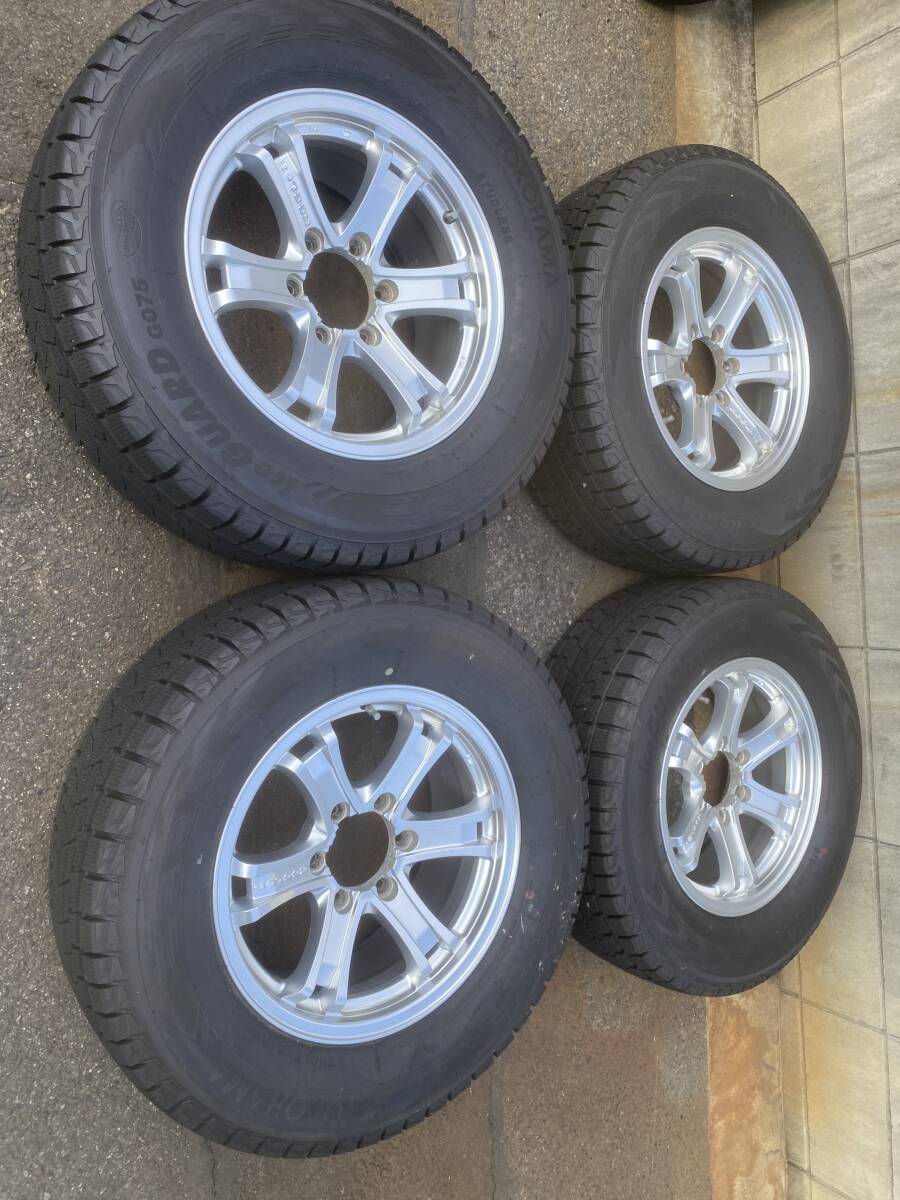 ◆AS924-4◆バリ溝◆KEELER◆ランクルプラド等◆17×7.5J+25◆6H139.7◆ヨコハマ◆2022年製◆265/65R17◆4本セット◆中古品◆拍卖