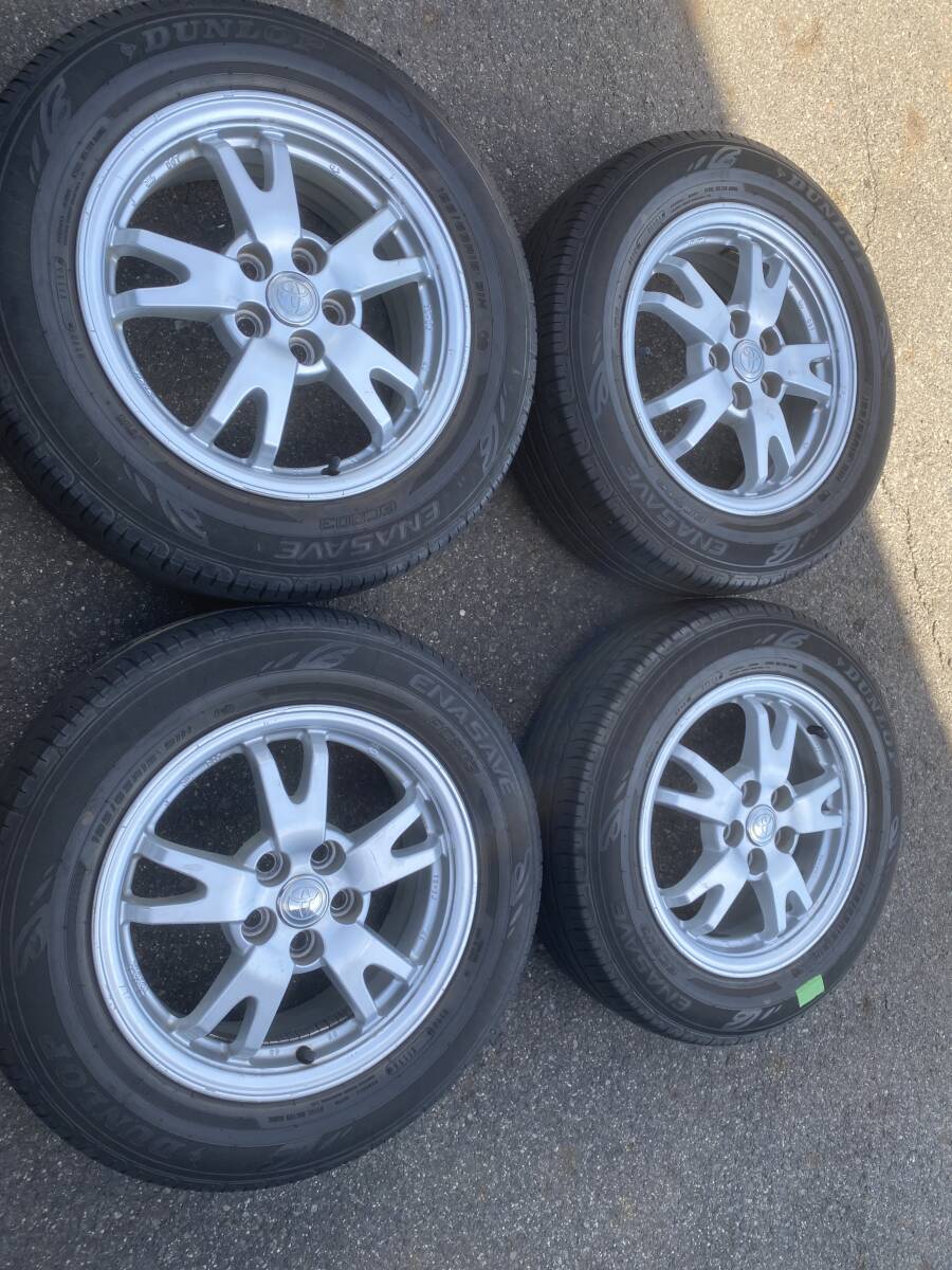 ◆AS926-1◆トヨタ純正◆プリウス◆15×6J+45◆5H100◆DUNLOP◆ENASAVE◆EC203◆195/65R15◆4本セット◆中古品◆拍卖